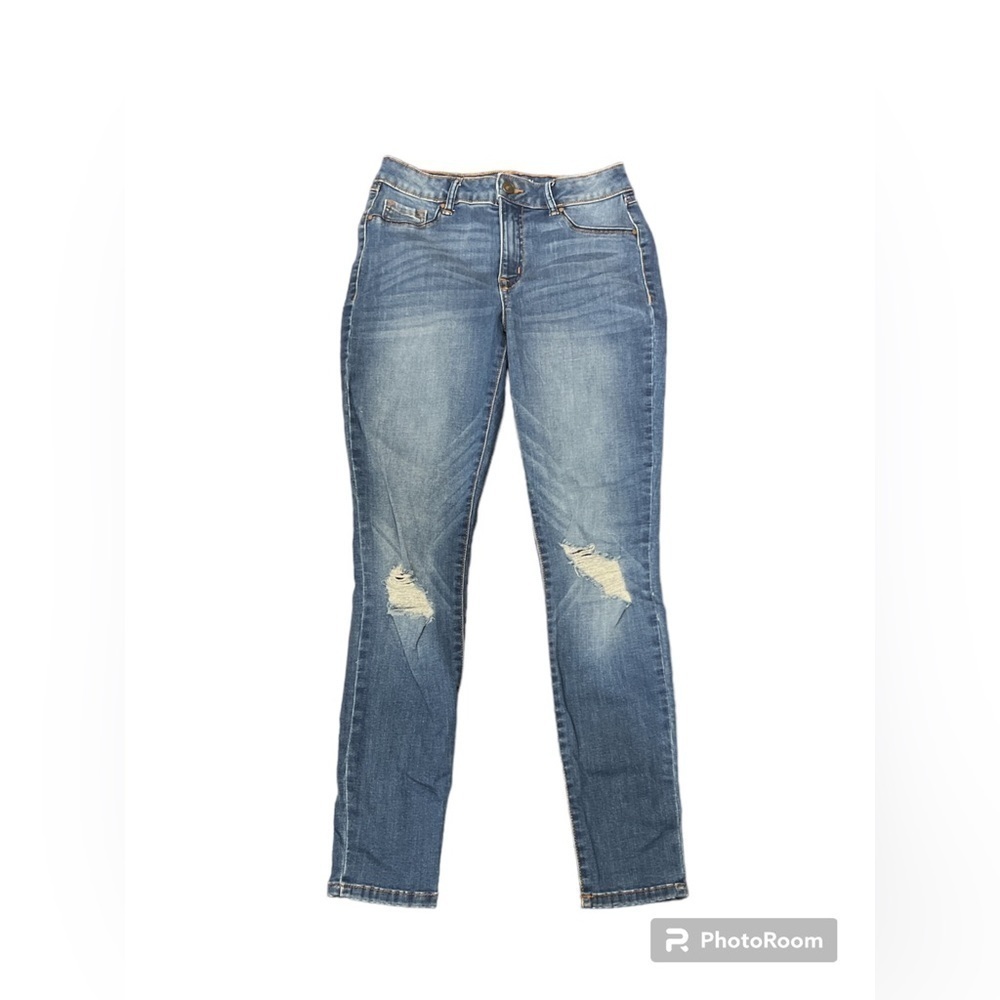Rewash Brand Mid Rise Skinny Jeans Distressed Medium Wash Size 5 27‎ J22529DE6